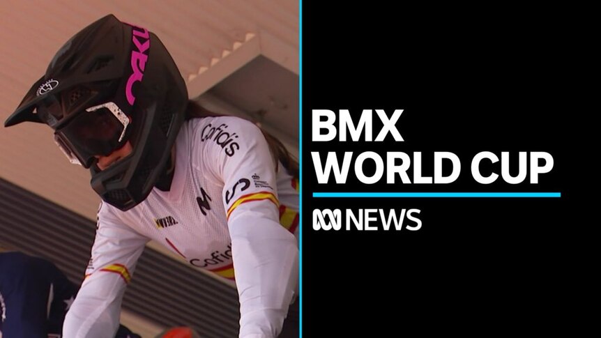 BMX World Cup: BMX rider Saya Sakakibara waiting to begin race