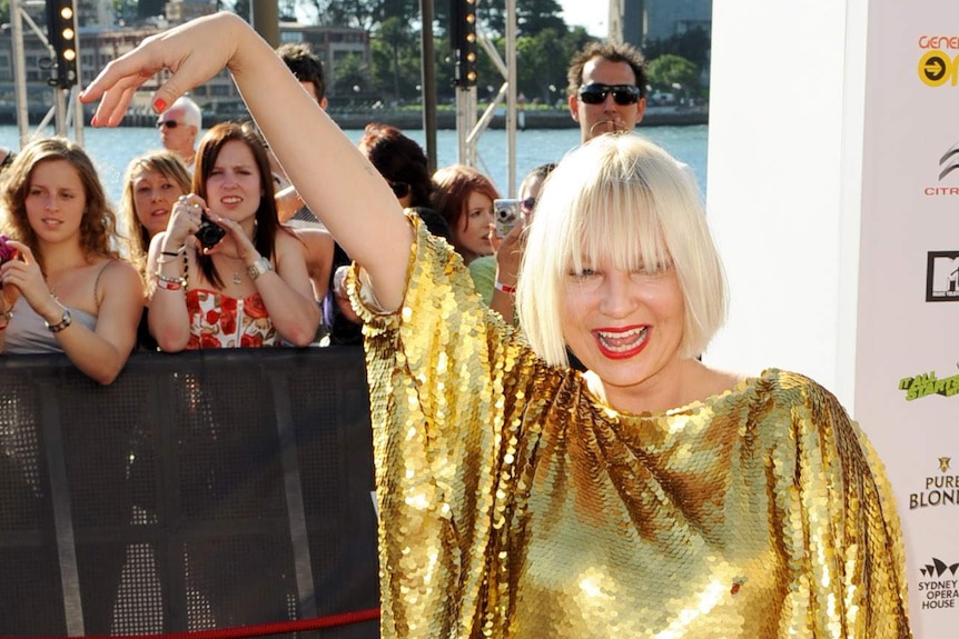 Sia arrives at ARIAs