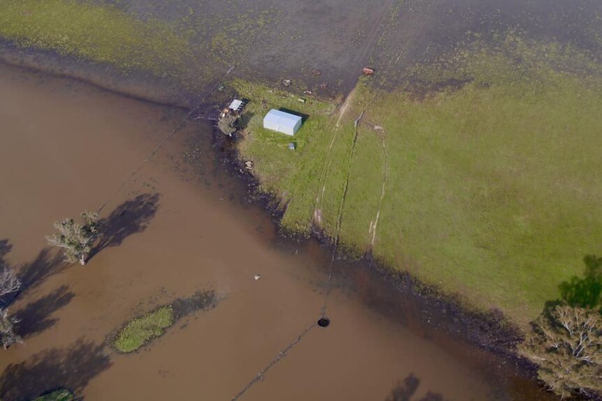 Flooding near a property in NSW