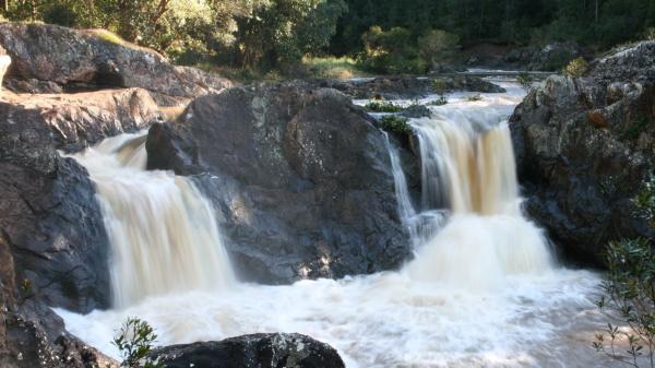 The teenager was with a friend when he jumped into Wappa Falls (pictured) and did not resurface.
