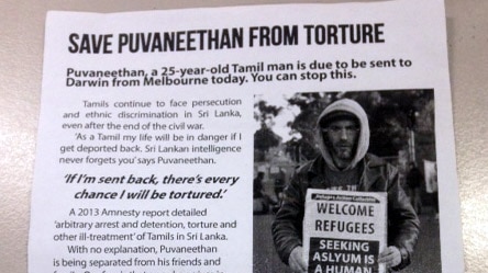 Activists tried to raise awareness by distributing leaflets to people on board a Qantas plane from Melbourne to Darwin.