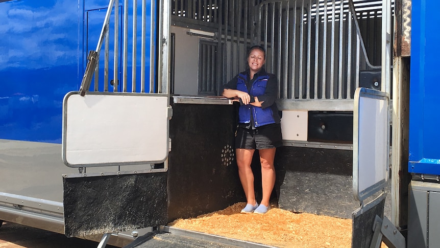 Hayley Sheehan owns Tasmanian Horse Transport