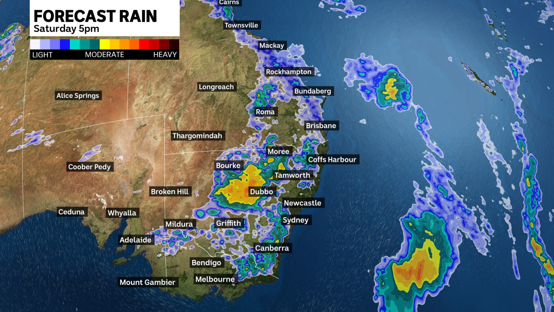 Saturday forecast rain