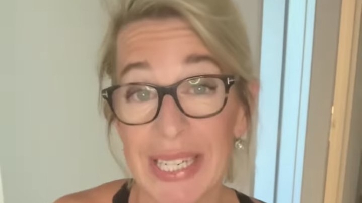A screenshot of Katie Hopkins from a video posted to Instagram.