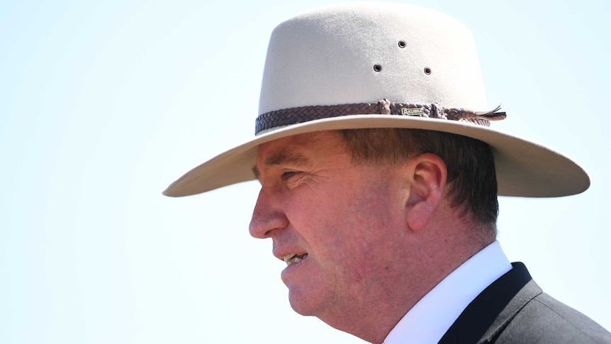 Envoy for drought recovery and assistance Barnaby Joyce wants to give farmers environmental water.