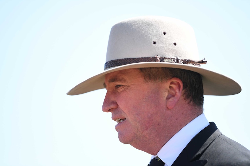 Envoy for drought recovery and assistance Barnaby Joyce wants to give farmers environmental water.