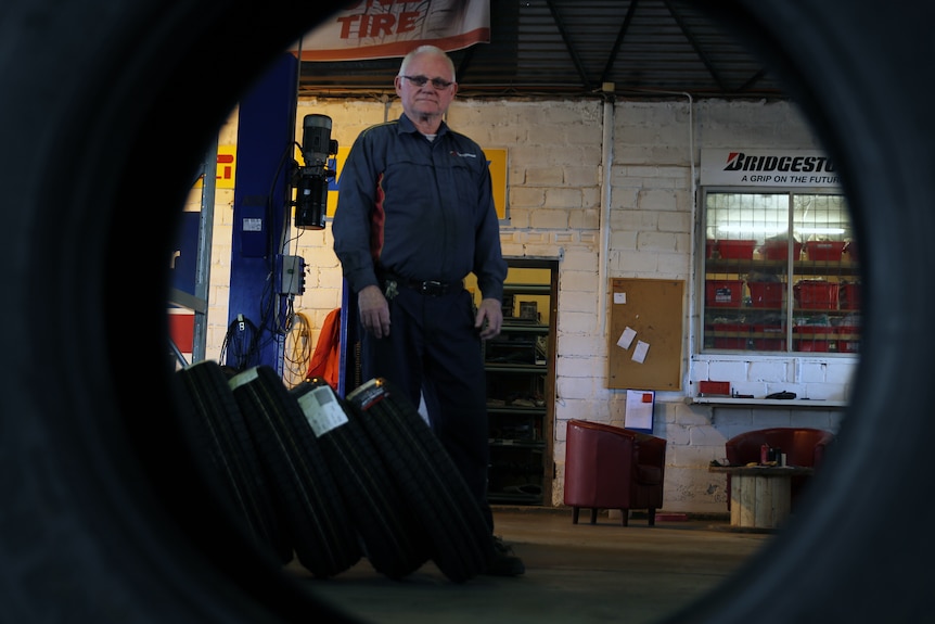 Malcolm Brogden owns Tyrepower in Dongara