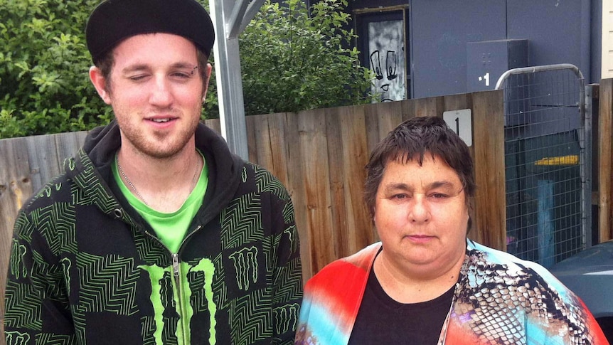 Clarendon Vale man Bradley Smith with his mother Amanda Innes.