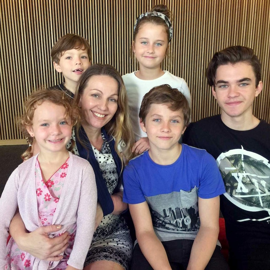 Rachael Moore and her five children