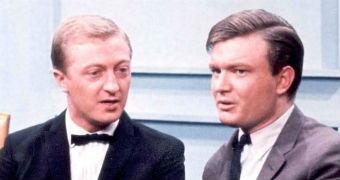 Graham Kennedy (left) and Bert Newton in an old shot.