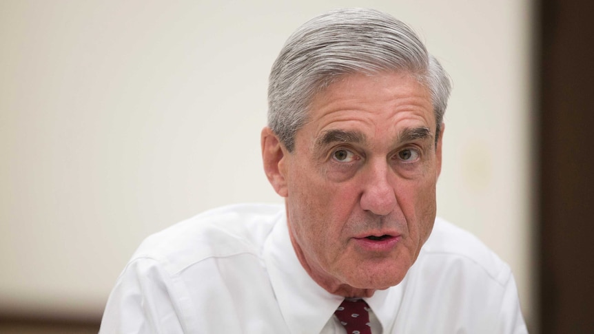 FBI director Robert Mueller speaks during an interview at FBI headquarters.