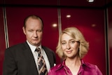 LtoR Rob Carlton and Asher Keddie, who star in the two-part series Paper Giants: The Birth of Cleo