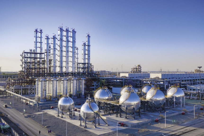 The Daqo polysilicon manufacturing facility in in Shihezi