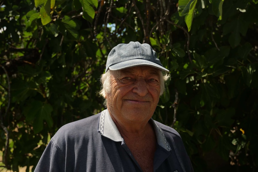 Donnybrook avocado grower, John Licciardello is standing in front of an avocado tree.