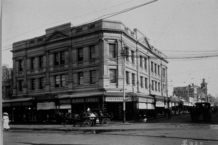 Wellington Buildings as photographed on March 15, 1911.