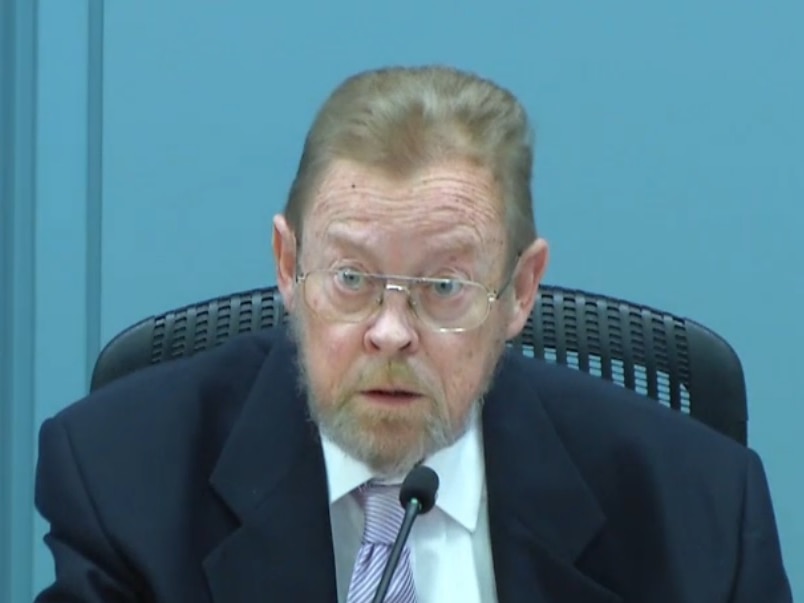 Former Marist Brothers provincial Michael Hill at the child sexual abuse royal commission.