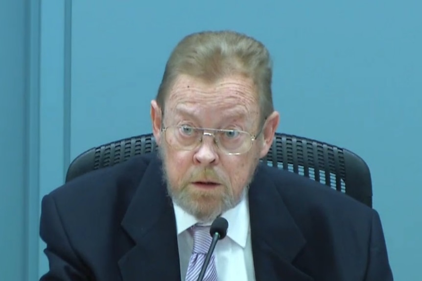 Former Marist Brothers provincial Michael Hill at the child sexual abuse royal commission.