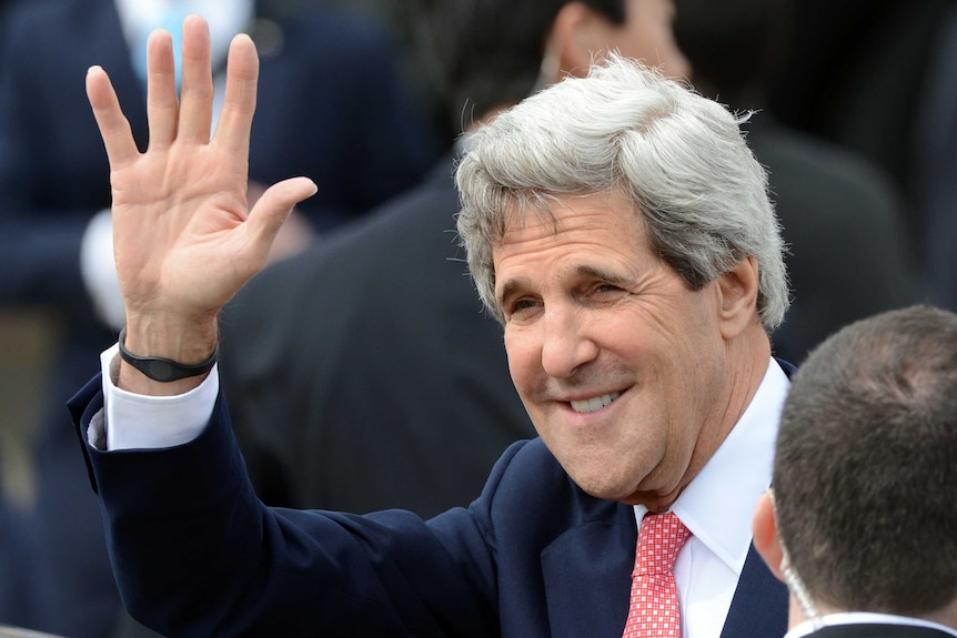 John Kerry arrives in Japan