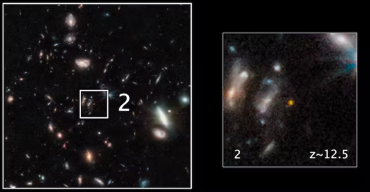 Dos imágenes de galaxias.