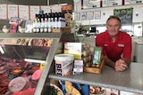 Rockhampton butcher Kevin Brown leans on the counter of his shop on February 28, 2018.