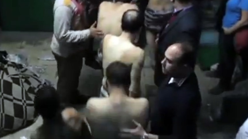 Men accused of homosexual acts escorted from Cairo bathhouse