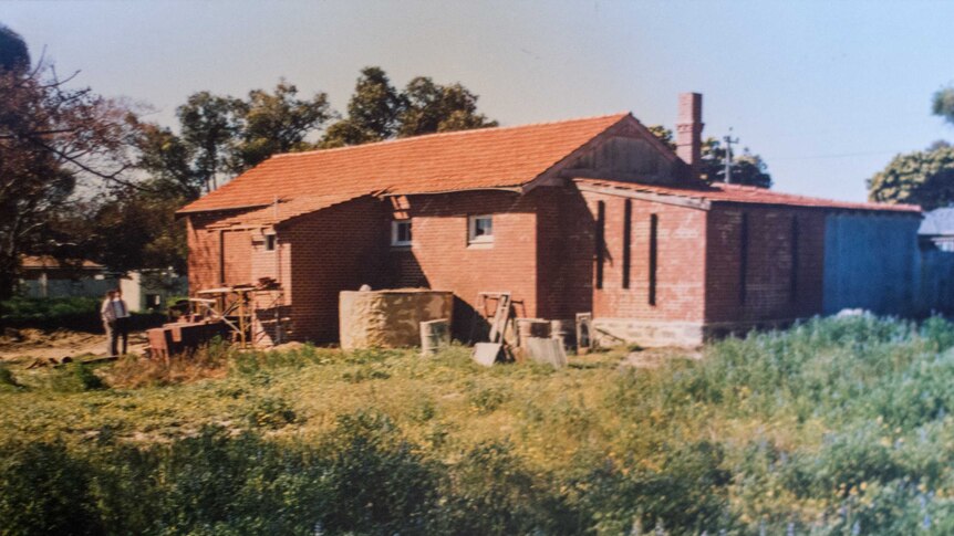 The bakery in 1988, when restoration work began.