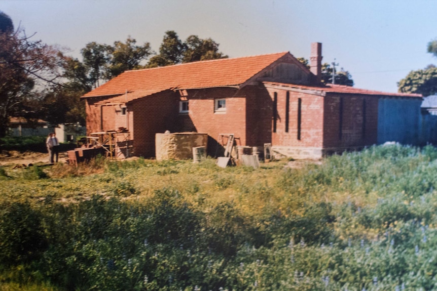 The bakery in 1988, when restoration work began.