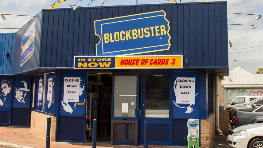 Blockbuster store closing down
