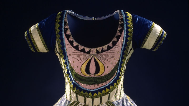 Costume for the Blue God designed by Leon Baskt and worn by the dancer Vaslav Nijinsky in Le Dieu Bleu.