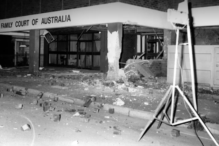 The Family Court in in Parramatta was bombed in 1984.