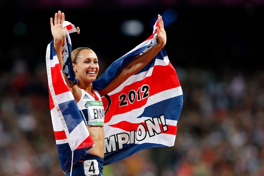 Jessica Ennis said she felt the expectation of a nation but came through with flying colours.