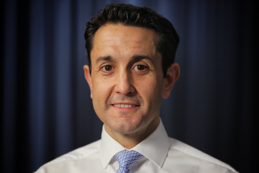 Headshot of Queensland opposition leader David Crisafulli.