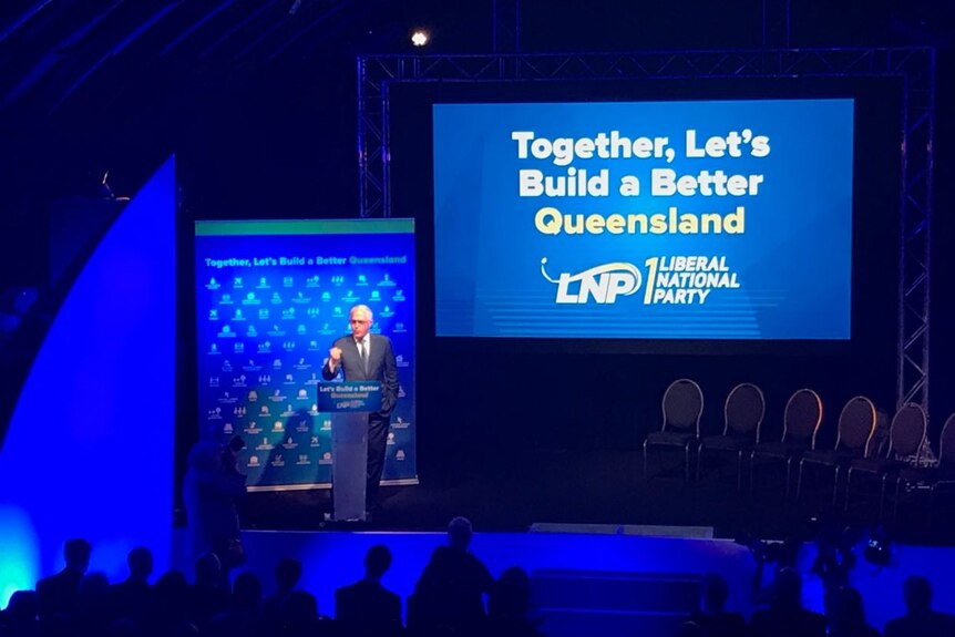 Malcolm Turnbull addresses the LNP's campaign launch in Brisbane.