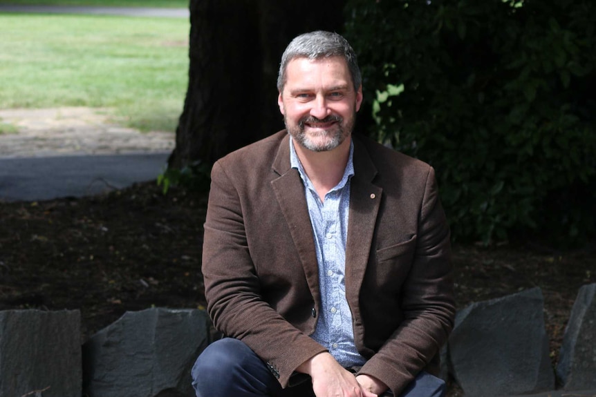 Rodney Croome at the site of Salamanca arrests