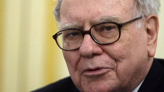 US billionaire investor Warren Buffett speaks at a news conference