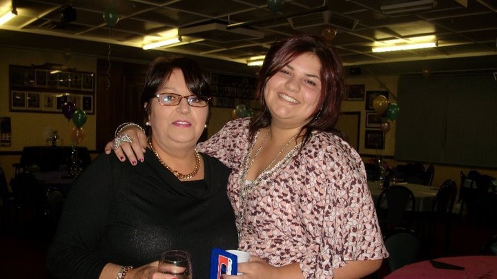 Leanne Barber (L) with her daughter Geena says she was just doing what came naturally to her.