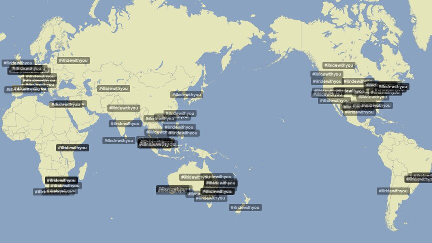 Trendsmap for #illridewithyou