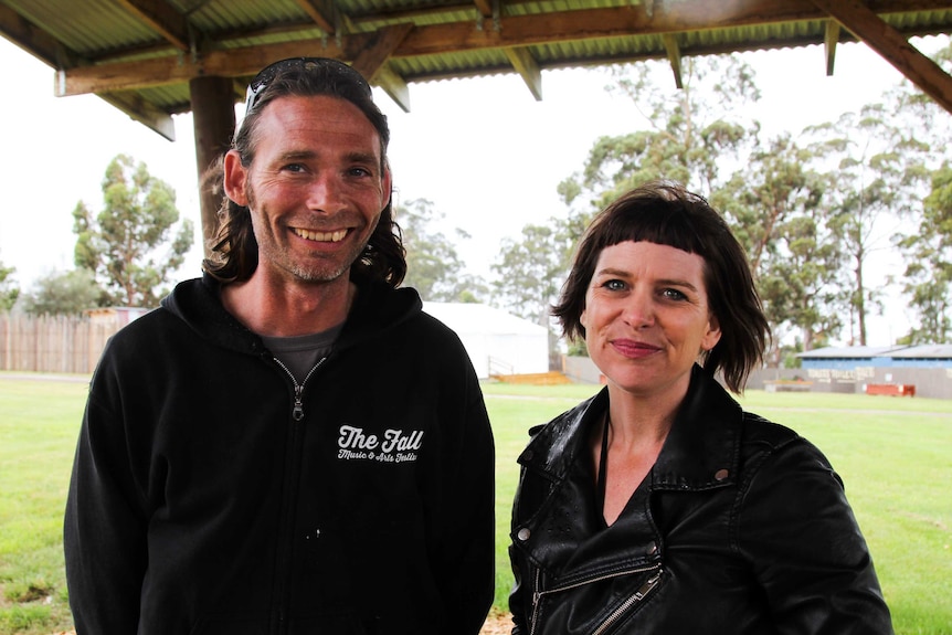 Falls Festival event manager Abby Allen and site manager Patrick Beveridge