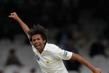 Asif celebrates Clarke's wicket