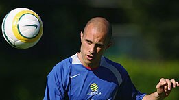 Midfielder Marco Bresciano trains in Sydney