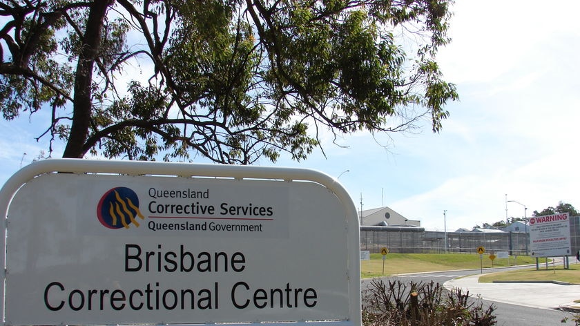 Front gate and signage of Brisbane Correctional Centre in Wacol.
