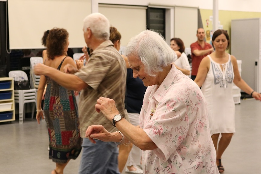 Respected Greek community elder, Olga Black is 87. She says dance is the thread that's kept her Greek.