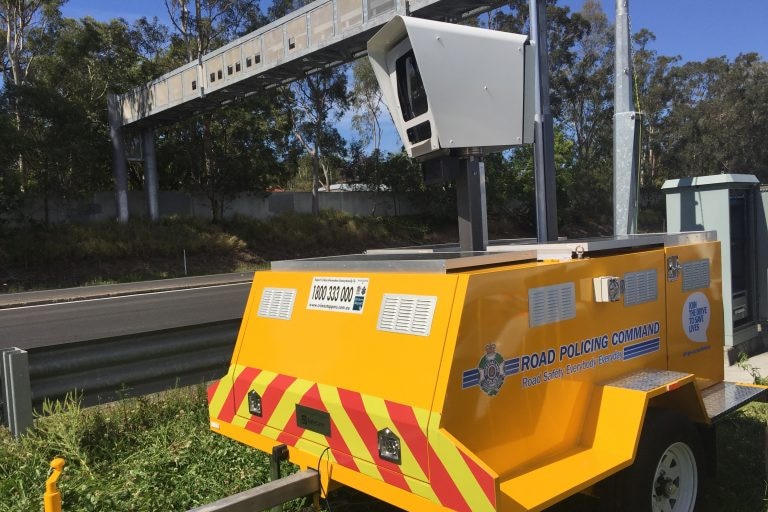 A mobile speed camera to be used by Queensland Police Service over the 2016 Christmas/New Year's period