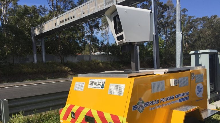 A mobile speed camera to be used by Queensland Police Service over the 2016 Christmas/New Year's period