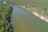 Photo from the air of the Murray River, near Cobram 2019.