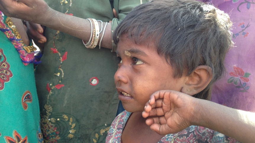 Child in Pakistan's Tharparkar region