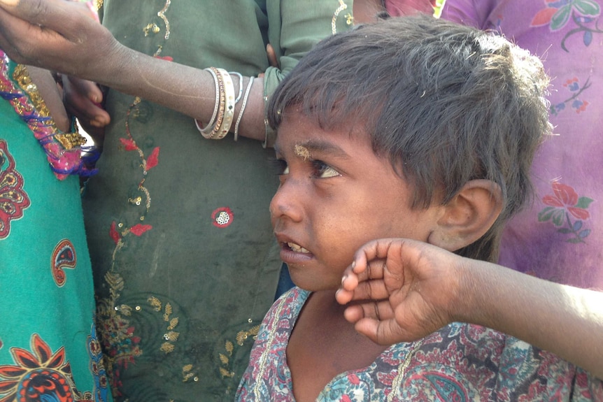 Child in Pakistan's Tharparkar region