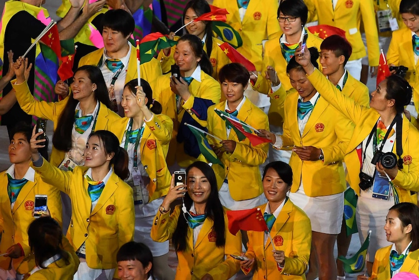 China at opening ceremony