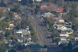 An aerial view of houses in Toowoomba in southern Qld.