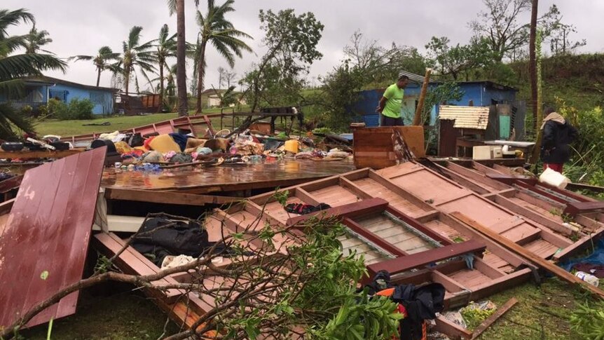 Family searches through remains of home after Tropical Cyclone Winston hit Fiji